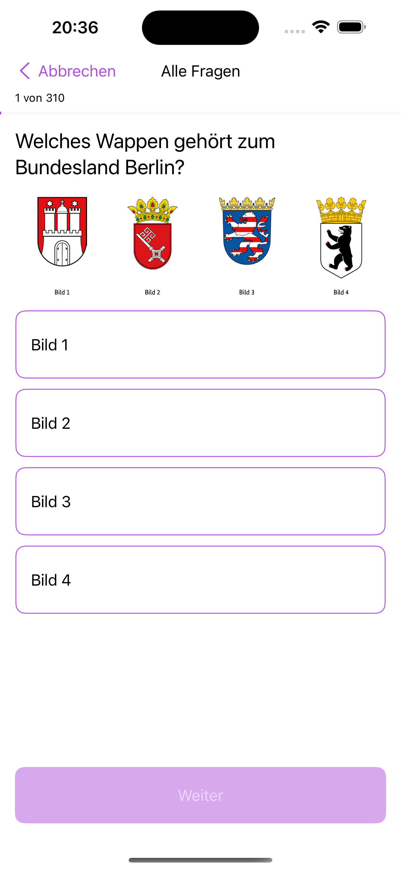 Einbürgerungstest Übungs-App screenshot 2