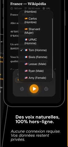 VoiceReader AI iPhone screenshot