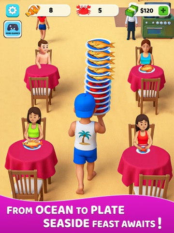 My Seaside Restaurant Idle Sim iPad screenshot