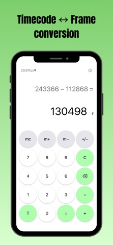 tcCalc - timecode & frame calc Screenshot 3 of 6