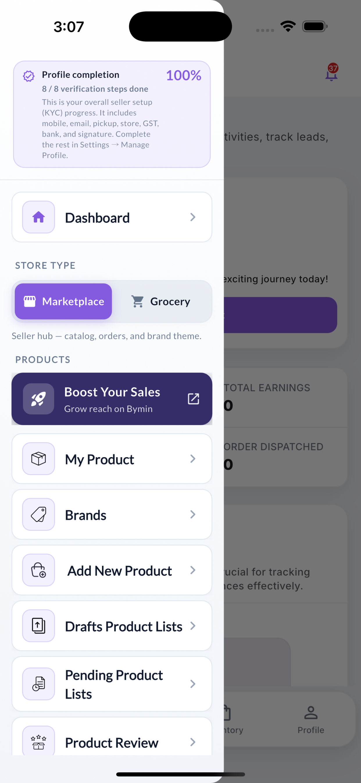 Bymin | Seller Simplify Sales screenshot 5
