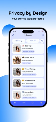 Vijo® EQ Secure Video Journal iPhone screenshot