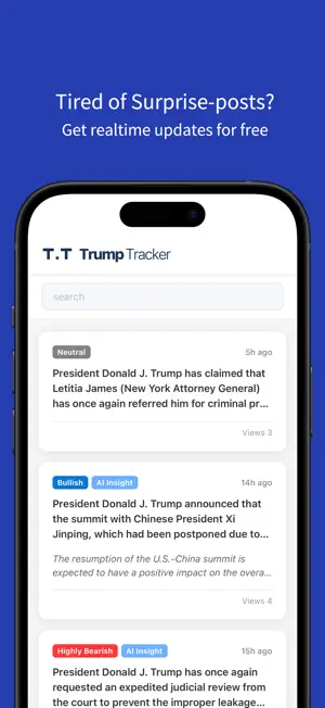 Trump Tracker T.T screenshot 1