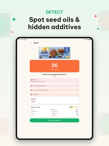 CleanBite: Food Scanner iPad screenshot