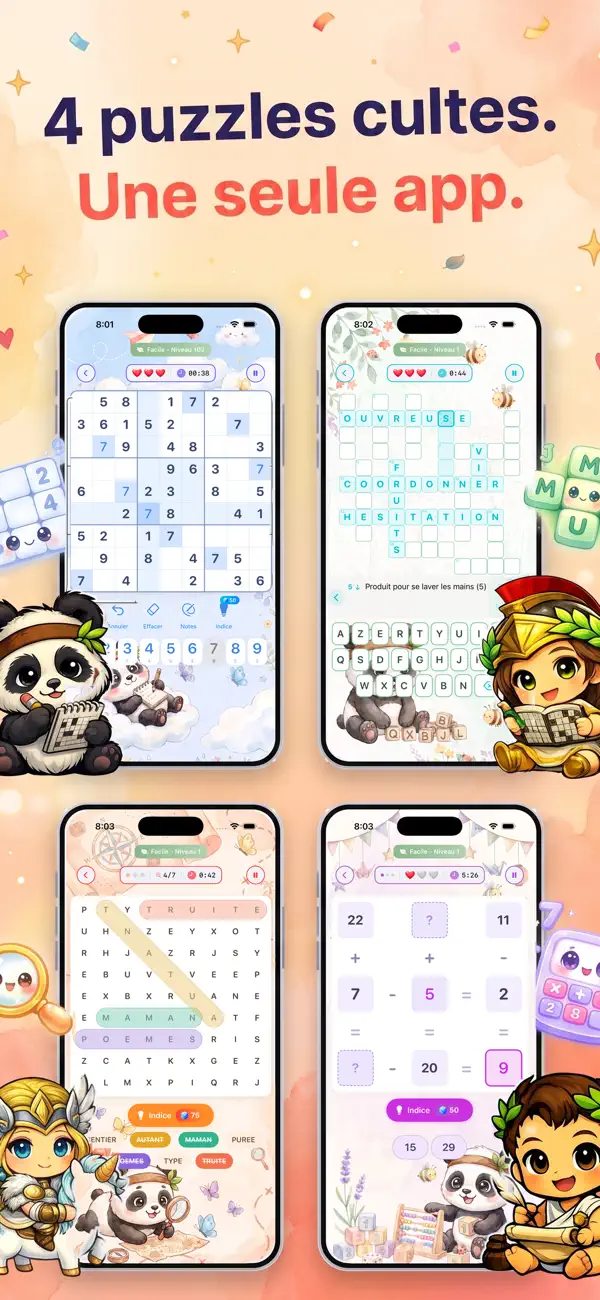 Screenshot #2 pour Cerebrum : Sudoku Mots Croisés