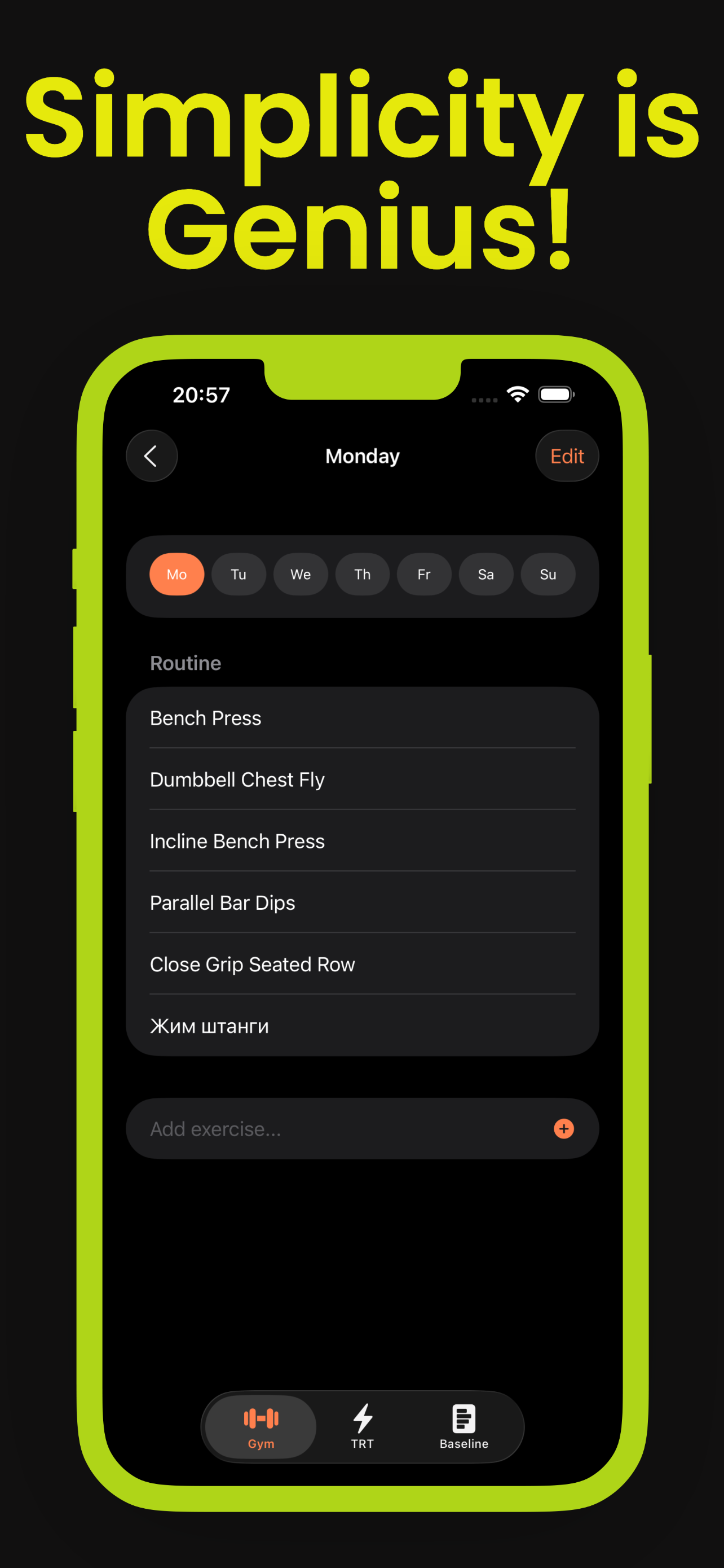 AndroTrack: Gym Workout Log