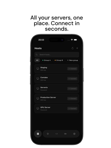 termique - SSH Client iPad screenshot 3