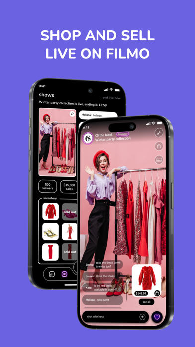 Filmo - Watch and Shop Live Screenshot