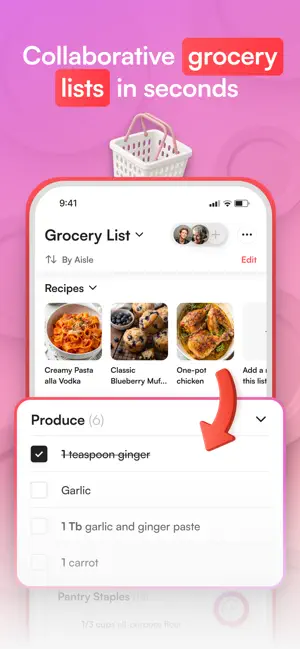 Osta: Save & Share Recipes iPhone screenshot 3