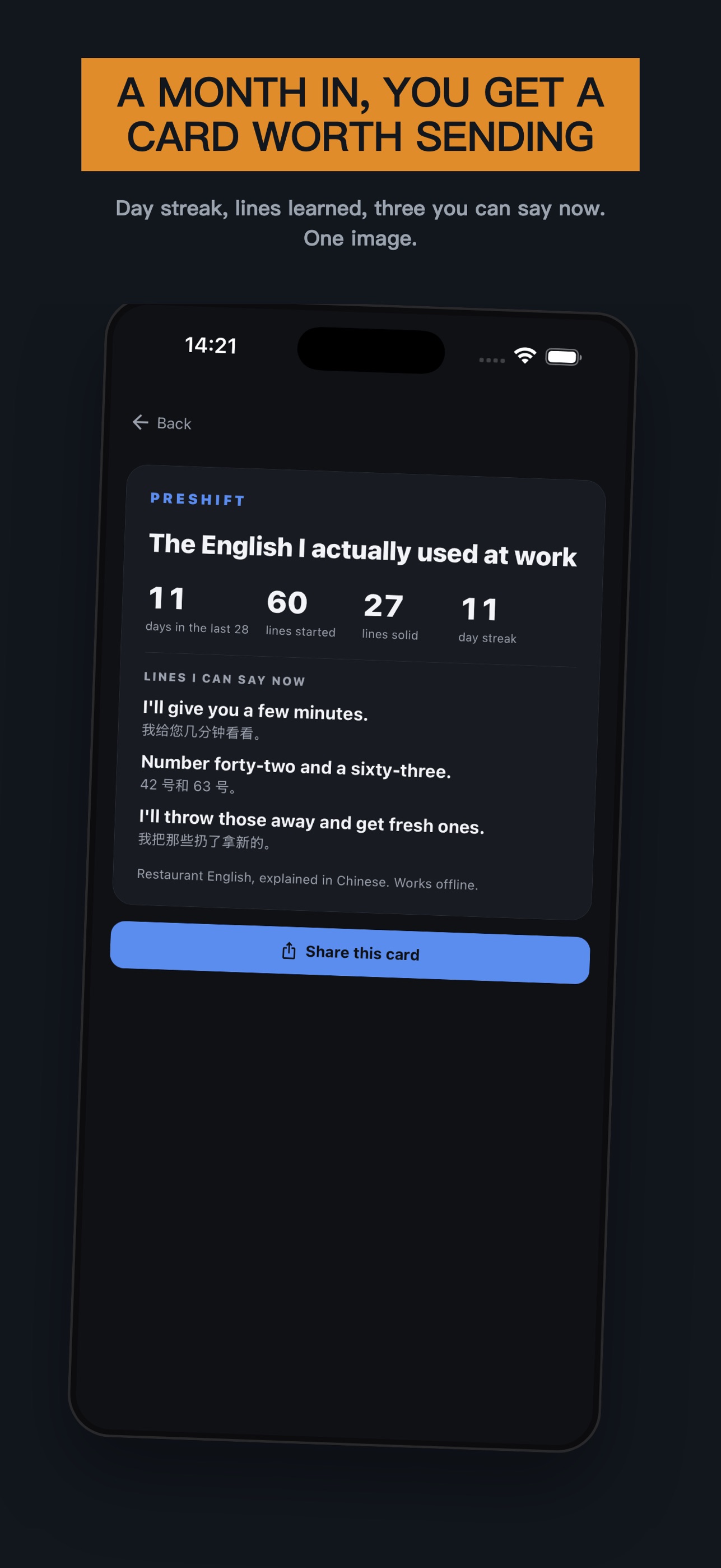 Screenshot 4 of Preshift: Restaurant English