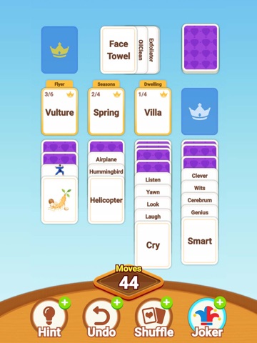 Card Sort Jam-Solitaire Puzzle iPad screenshot