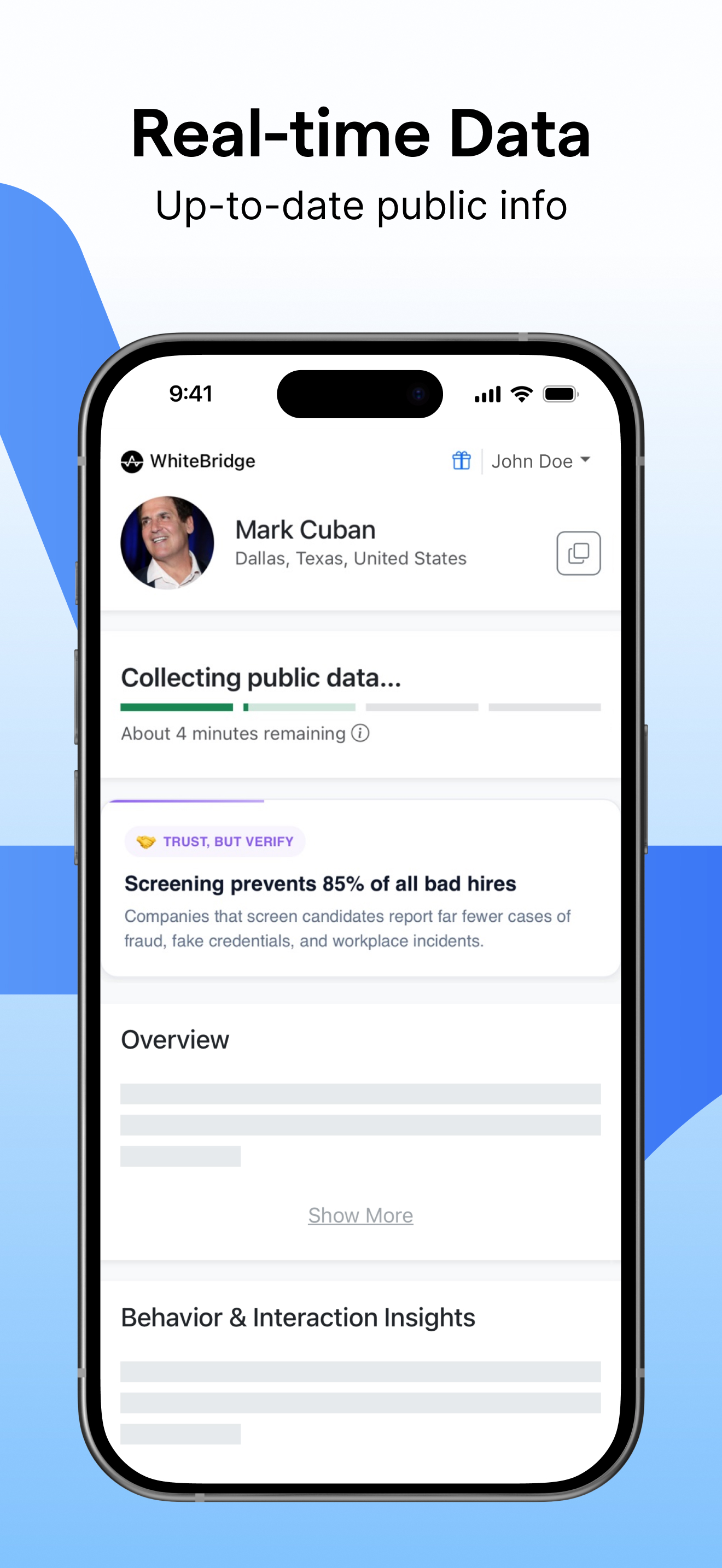 WhiteBridge - AI People Finder screenshot 3