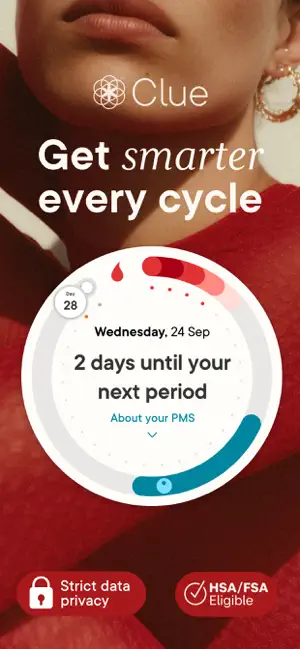 Clue Period & Cycle Tracker iPhone screenshot 1