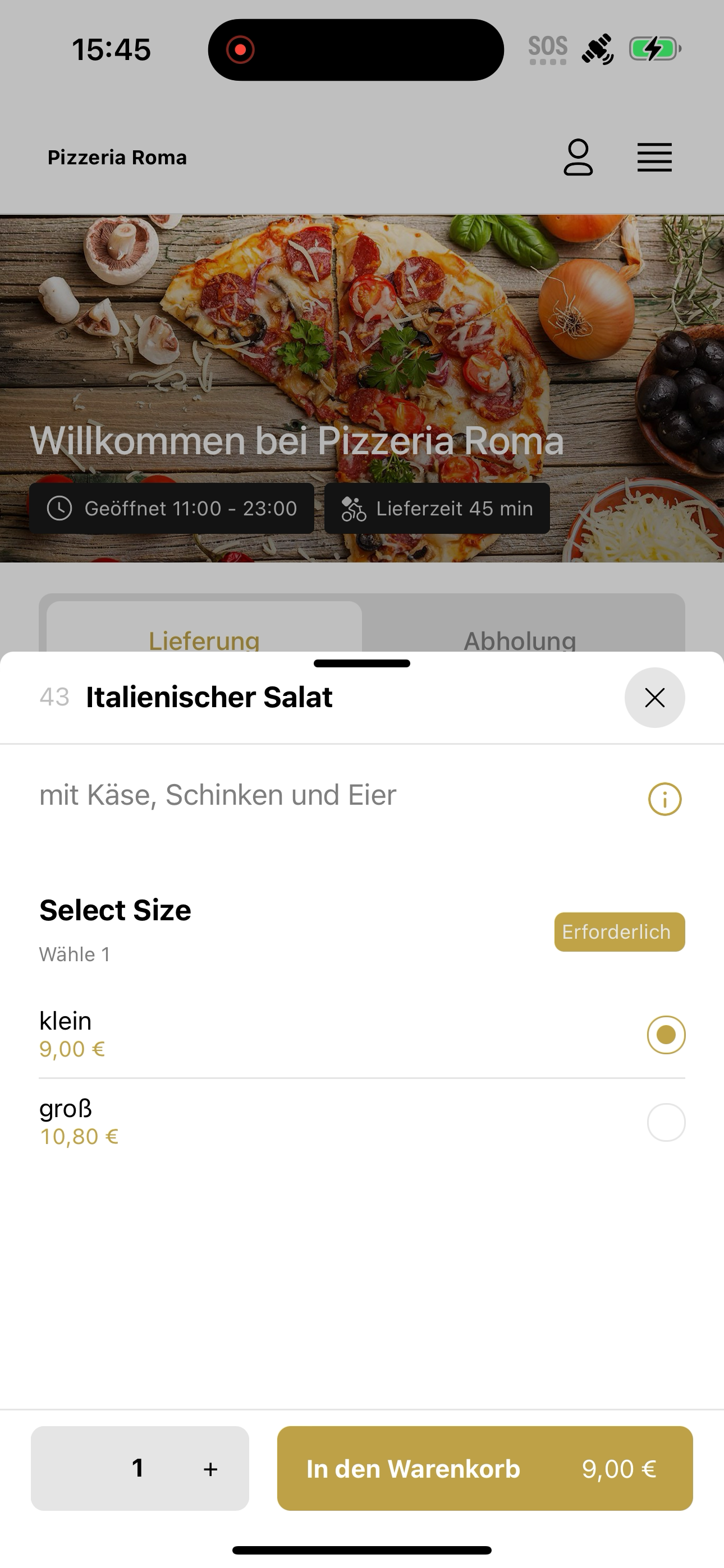 Pizzeria Roma Heddernheim screenshot 6