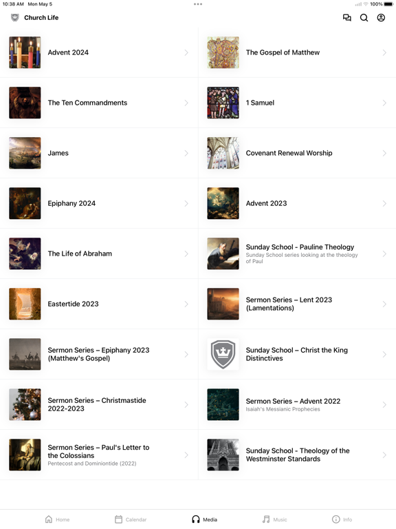 Christ the King Church SC iPad screenshot 3 - Education app