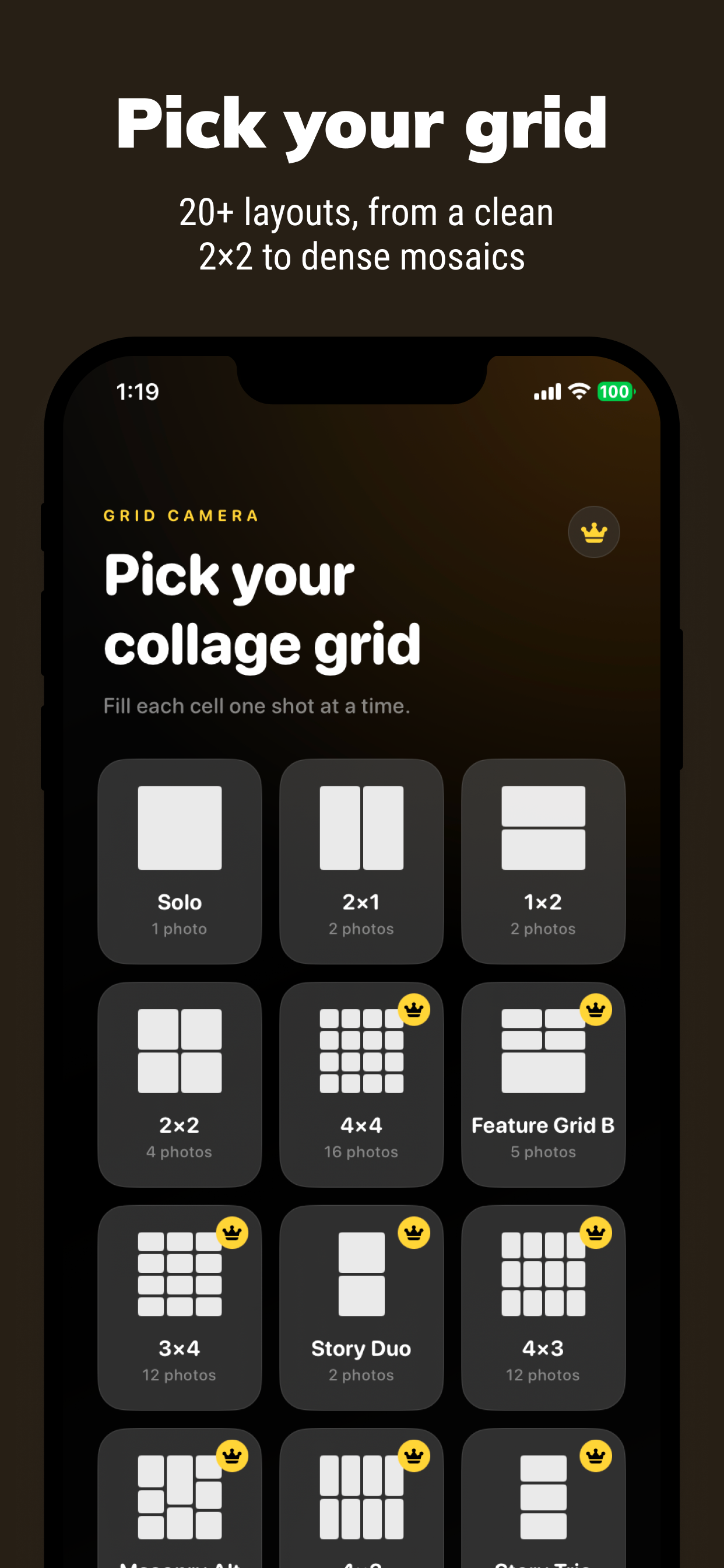 Grid Camera - Collage Camera screenshot 2