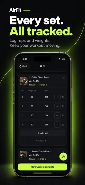 AirFit.ai - Fitness Routines screenshot 2