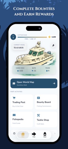 Ocean's Bounty - Fishing Game iPhone screenshot