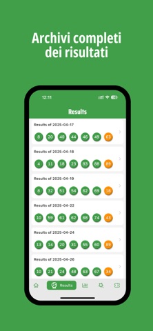 SuperEnalotto Lottery App iPhone screenshot