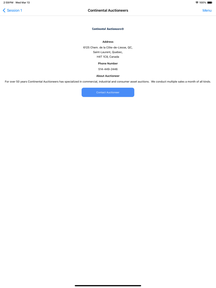 Continental Auctions