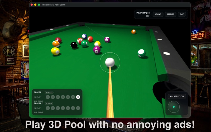 Screenshot #1 pour Billiards 3D Pool Game