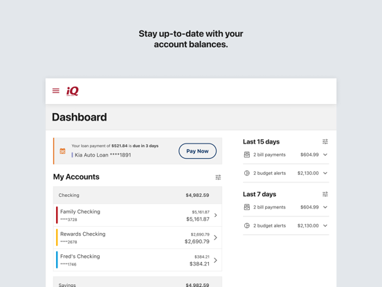 Screenshot #5 pour iQmobile Banking
