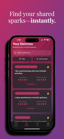 Xplore: Intimacy Quiz iPhone screenshot