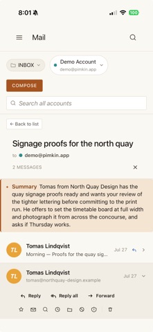 Pimkin Mail Screenshot 2 of 4