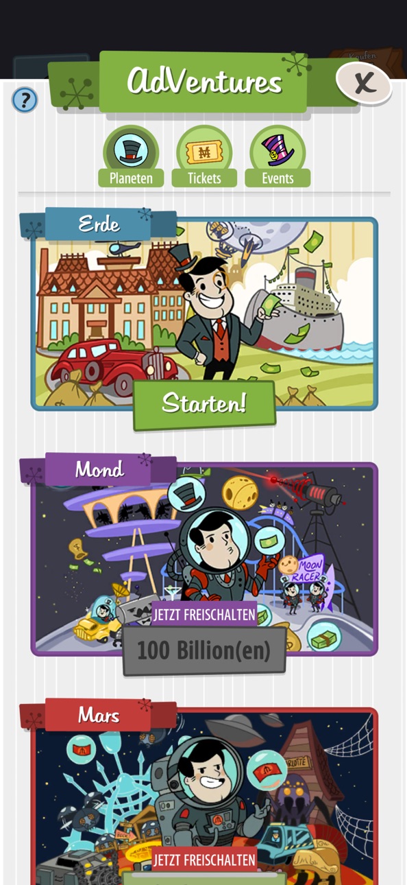 AdVenture Capitalist Clicker iOS Mod IPA screenshot 9 - iOS game interface