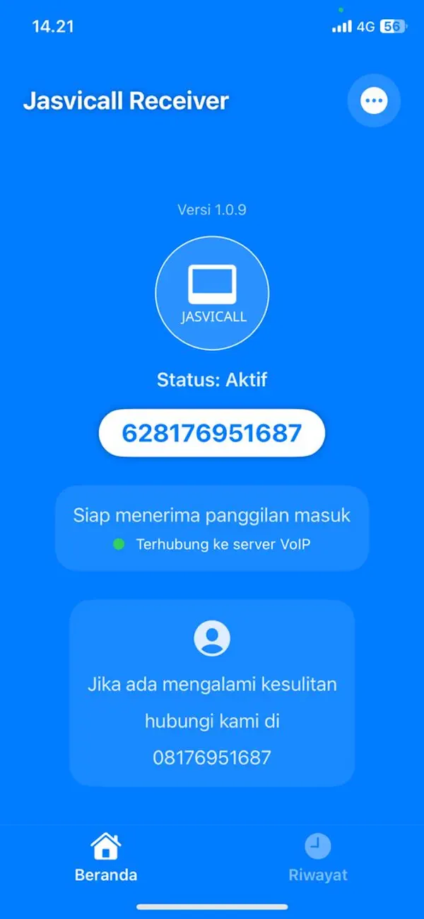 Screenshot #2 pour Jasvicall Receiver