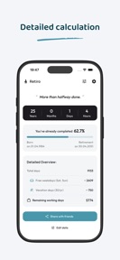 Retiro - Retirement Countdown screenshot