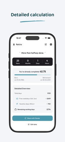 Retiro - Retirement Countdown Screenshot 4 of 6