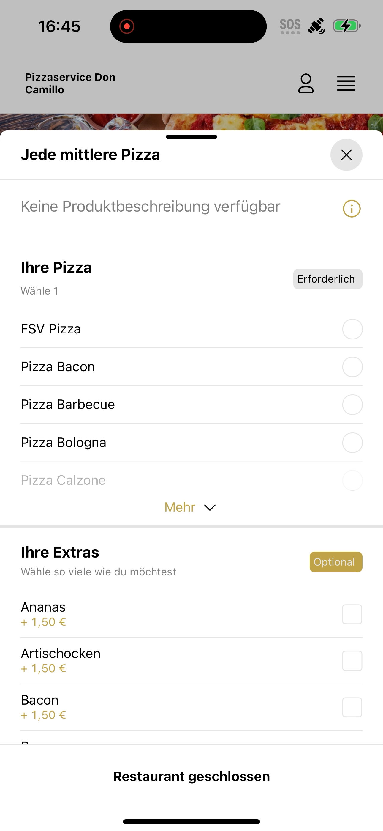 Pizzaservice Don Camillo screenshot 7