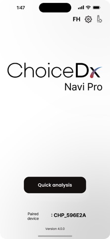 Choice-Dx NAVI iPhone screenshot