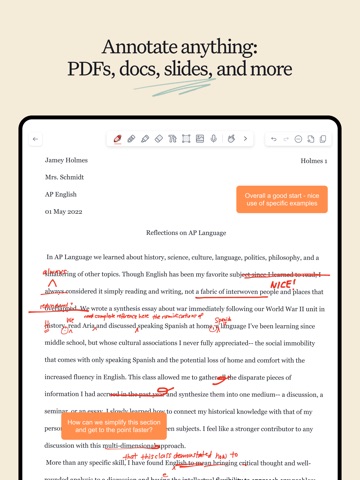 Notability - צילום מסך iPad 5
