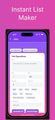 Mobile Random Number Generator Screenshot 6 of 7