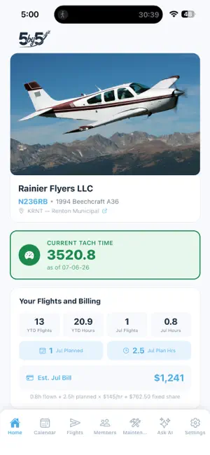 Fly5by5 screenshot 1