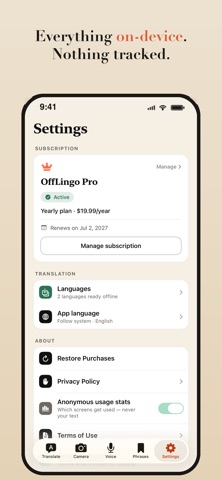 OffLingo: Offline Translator Screenshot 5 of 7