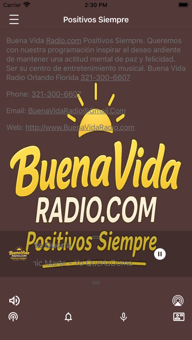 Buena Vida Radio Screenshot 3 - AppWisp.com Buena Vida Radio Screenshot 3 - AppWisp.com