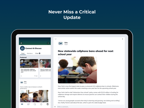 DA+ iPad screenshot 3 - Social Networking app