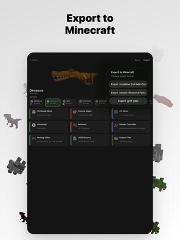 Addons Creator for Minecraft iPad screenshot