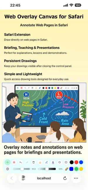 Web Overlay Canvas for Safari screenshot 1