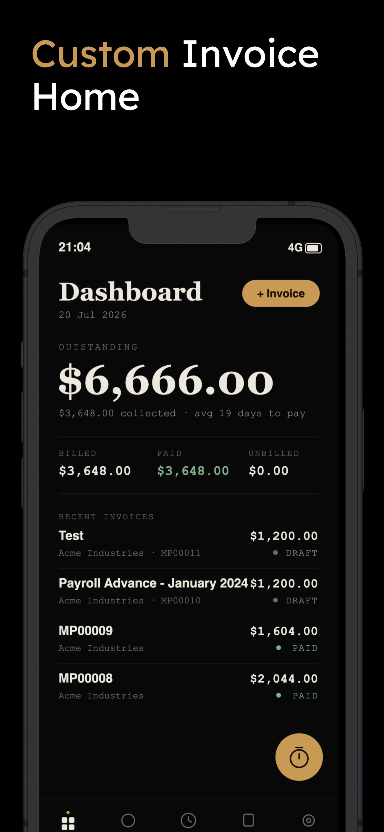 NoirInvoice: Premium Invoicing screenshot 3