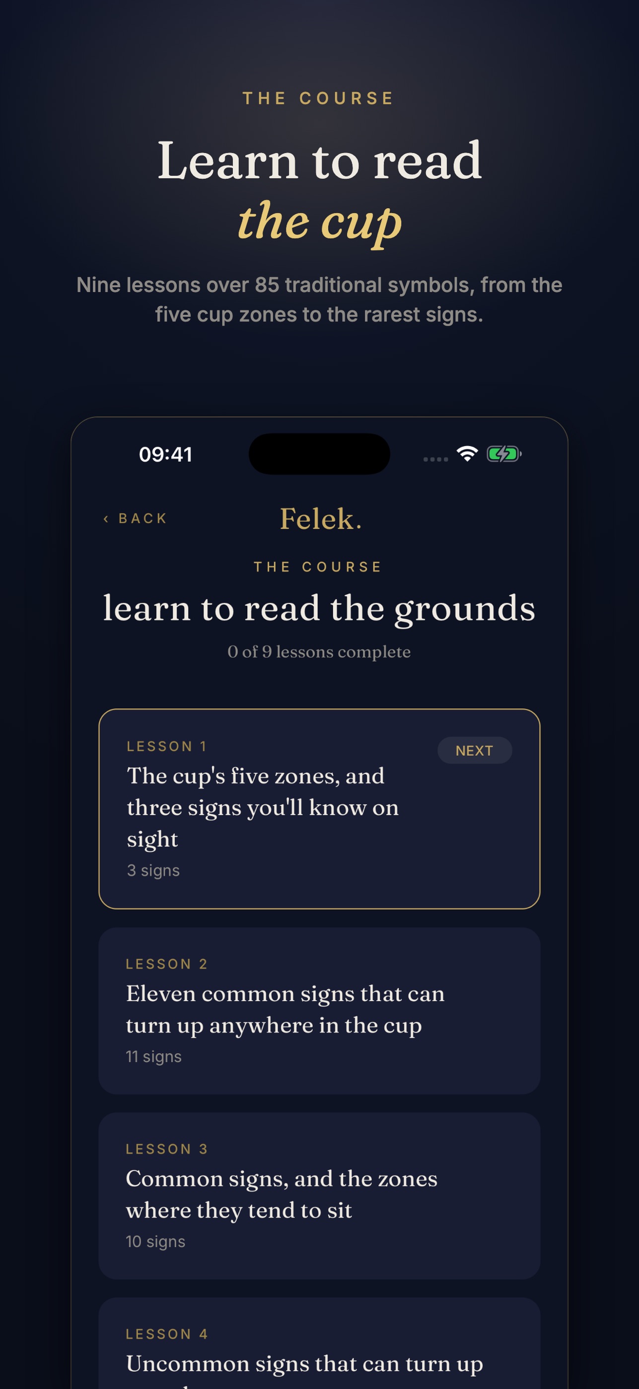 Screenshot 1 of Felek: Coffee Cup Symbols