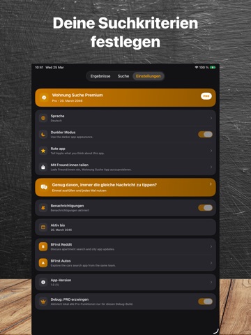 Hamburg Apartment Rent Finder iPad screenshot