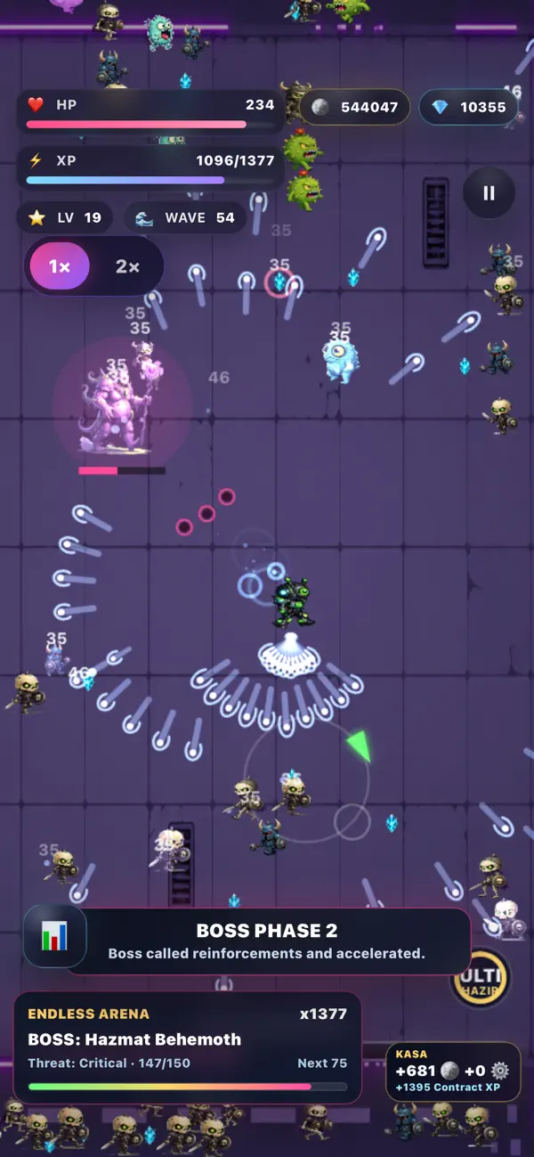 Screenshot #3 pour Neon Survivor Arena