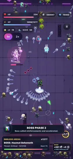 Neon Survivor Arena iPhone Ekran Görüntüsü 3