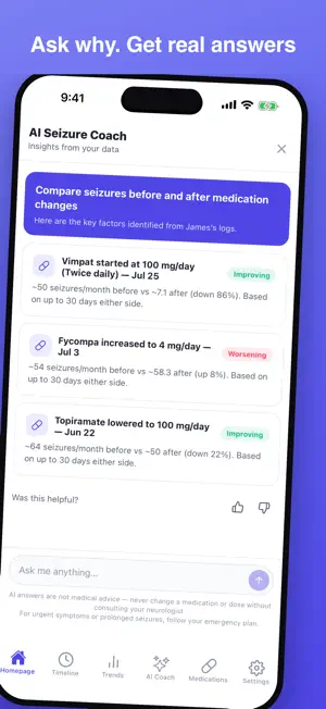 Epilepsy Mate: Seizure Diary screenshot 3
