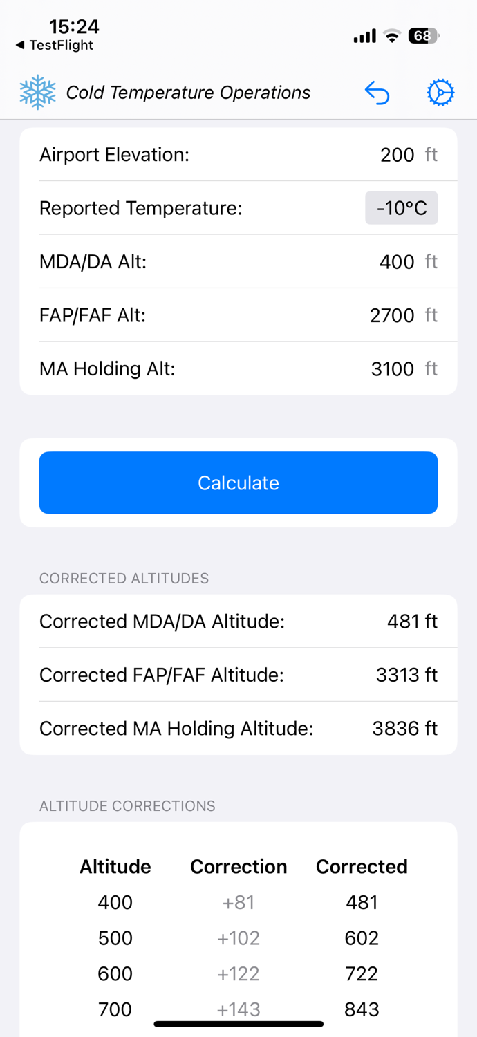 Cold Temperature Operations