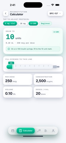 PepStack - Peptide Calculator iPhone screenshot